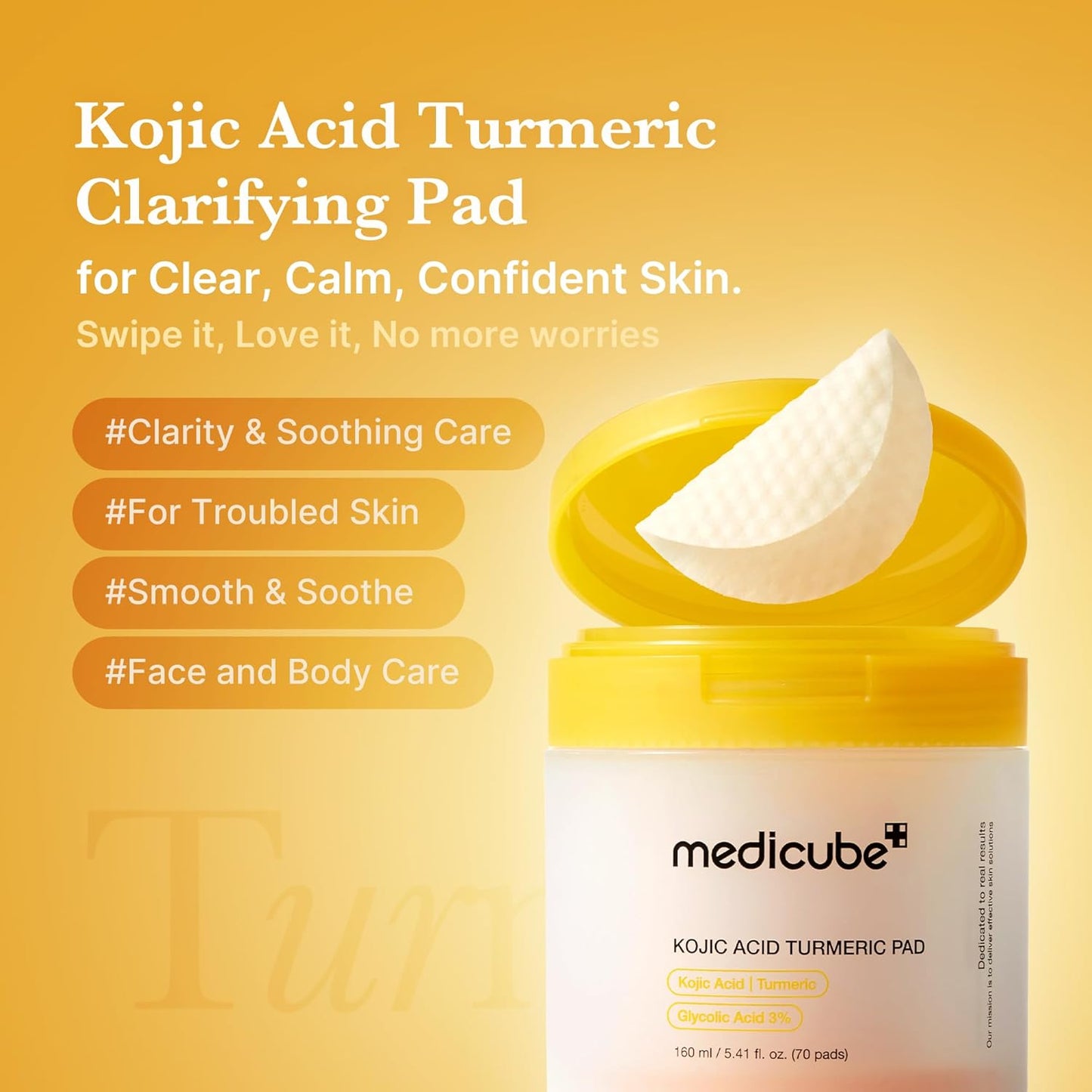 Kojic Turmeric Brightening Toner Pads